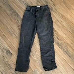 Abercrombie and Fitch-The 90s Straight Ultra High Rise Curve Love Jean